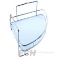 Stainless Steel Bathroom Glass Corner Shelf